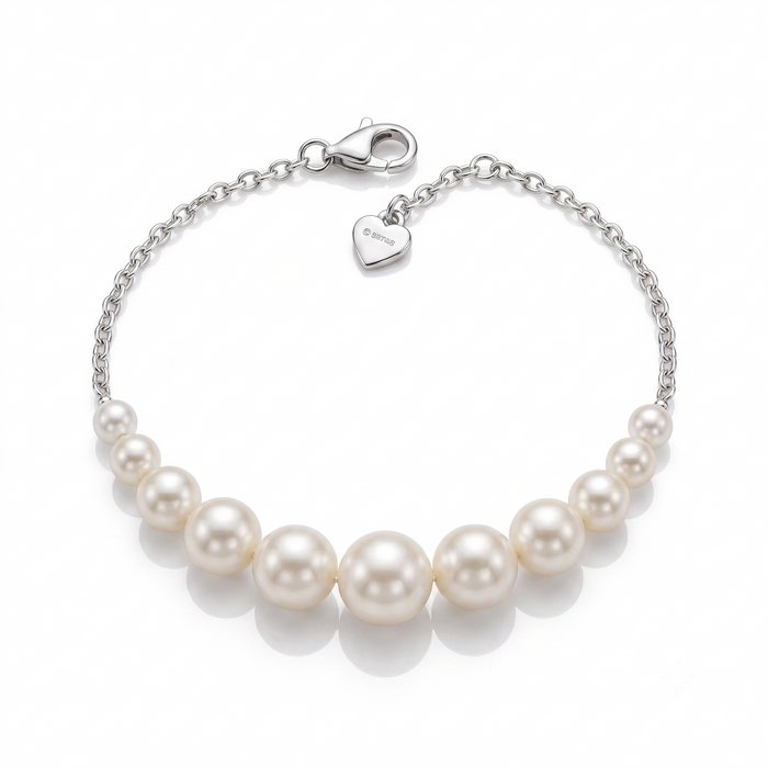 Luminous Pearl 925 Sterling Silver Bracelet
