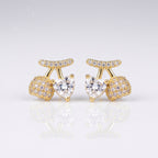 Cherry Love Pop Gold Plated Anti-Tarnish Earrings