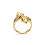 Gold hersheys adjustable Ring