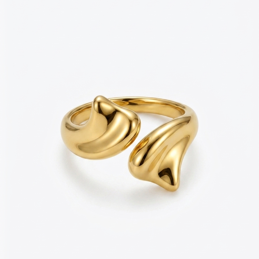 Gold hersheys adjustable Ring