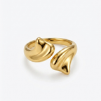 Gold hersheys adjustable Ring