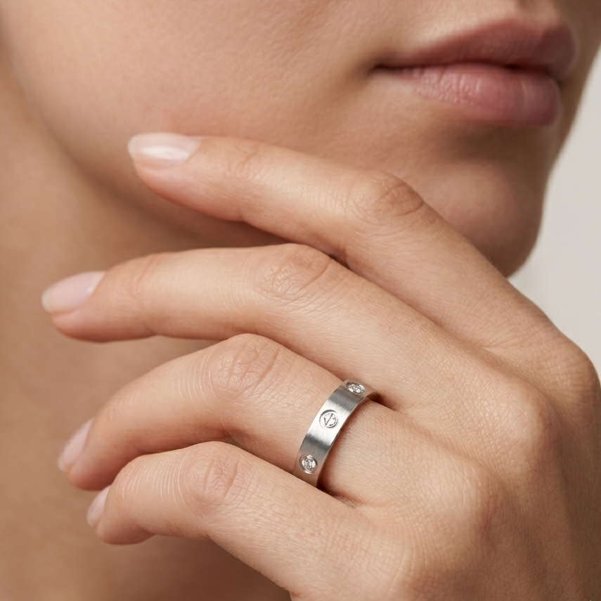 Iconic Horizon Silver Anti-Tarnish Ring