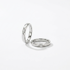 925 Sterling Silver Matching Solitaire Couple Rings