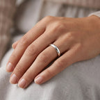 Unisex 925 Sterling Silver Classic Dome Band Ring