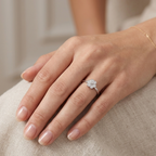 925 Sterling Silver Flora Micro Pave Daisy Ring