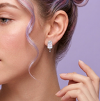Crystal-Dipped Popsicle 925 Sterling Silver Stud Earrings
