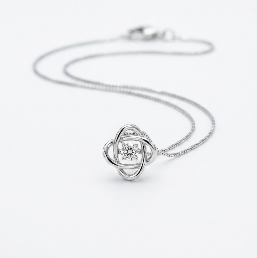 Kinetic Knot 925 Sterling Silver Necklace