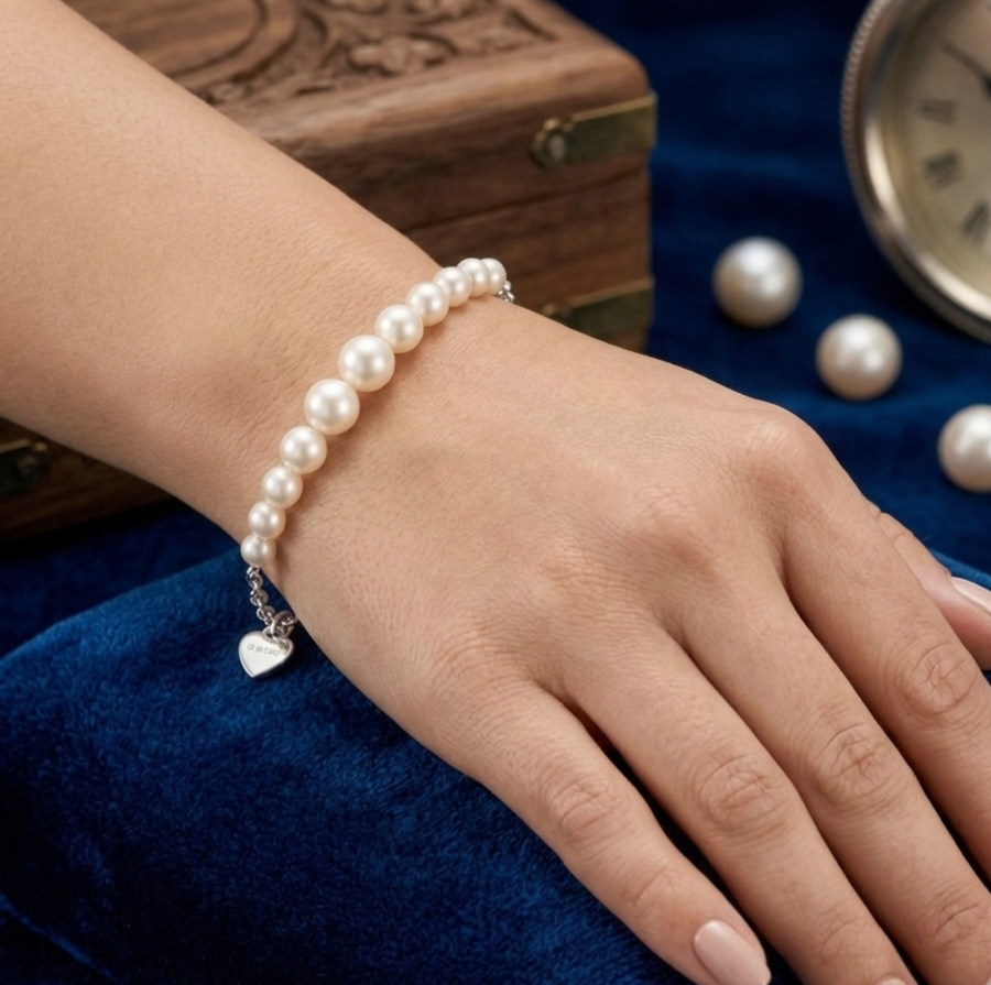 Luminous Pearl 925 Sterling Silver Bracelet