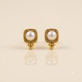 Vintage-Inspired Beaded Pearl Earrings