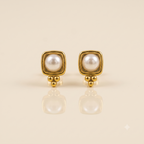 Vintage-Inspired Beaded Pearl Earrings