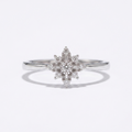 925 Sterling Silver Snowflake Ring