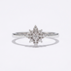 925 Sterling Silver Snowflake Ring