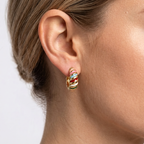 colorful hoop earring