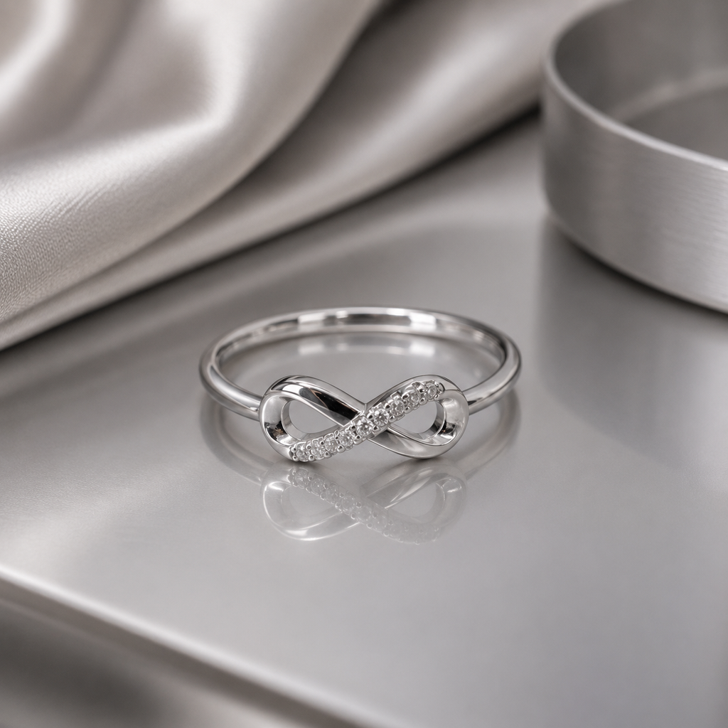 925 Sterling Silver Minimalist Infinity Promise Ring