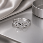 925 Sterling Silver Minimalist Infinity Promise Ring