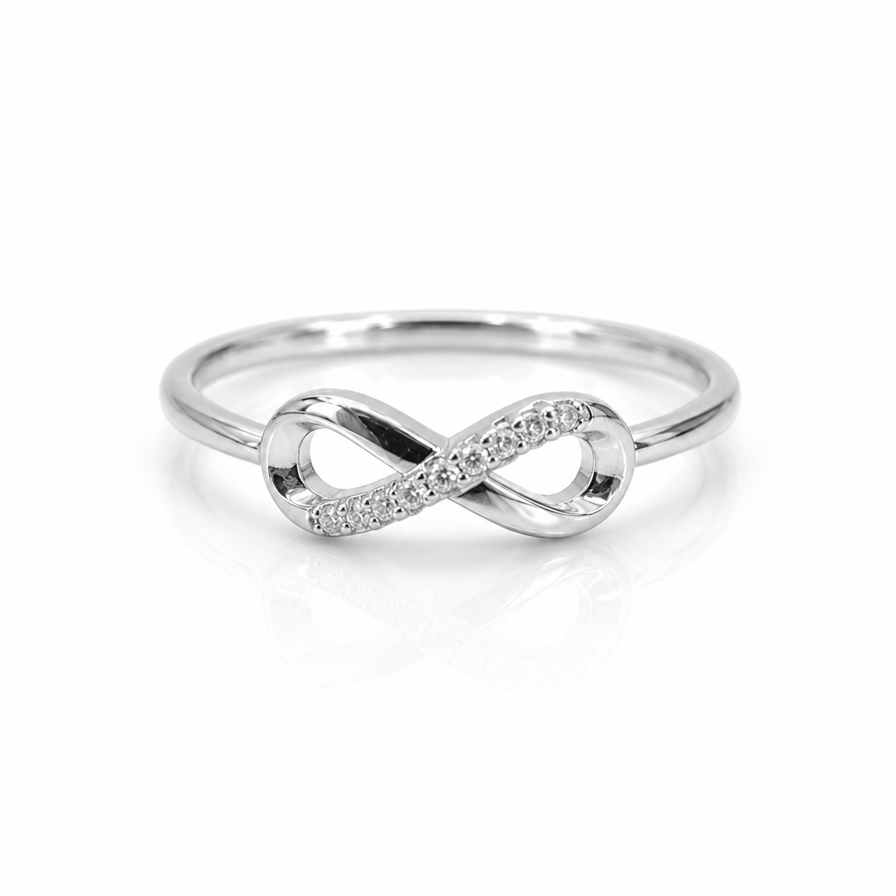 925 Sterling Silver Minimalist Infinity Promise Ring