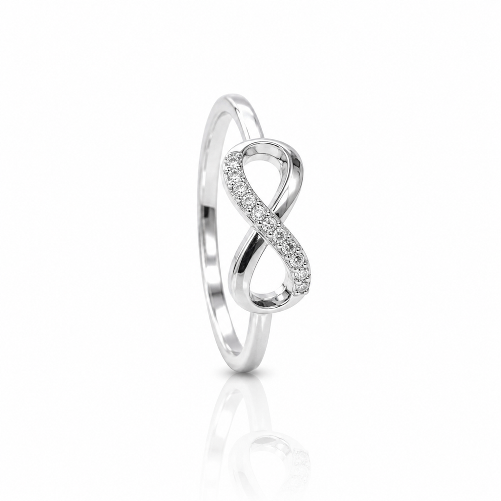 925 Sterling Silver Minimalist Infinity Promise Ring
