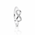 925 Sterling Silver Minimalist Infinity Promise Ring