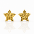 Gold star-shaped earrings