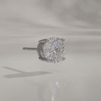 3-IN-1 925 Sterling Silver Aria Solitaire Round Stud Earrings